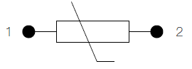 Variabel resistor med anslutningar