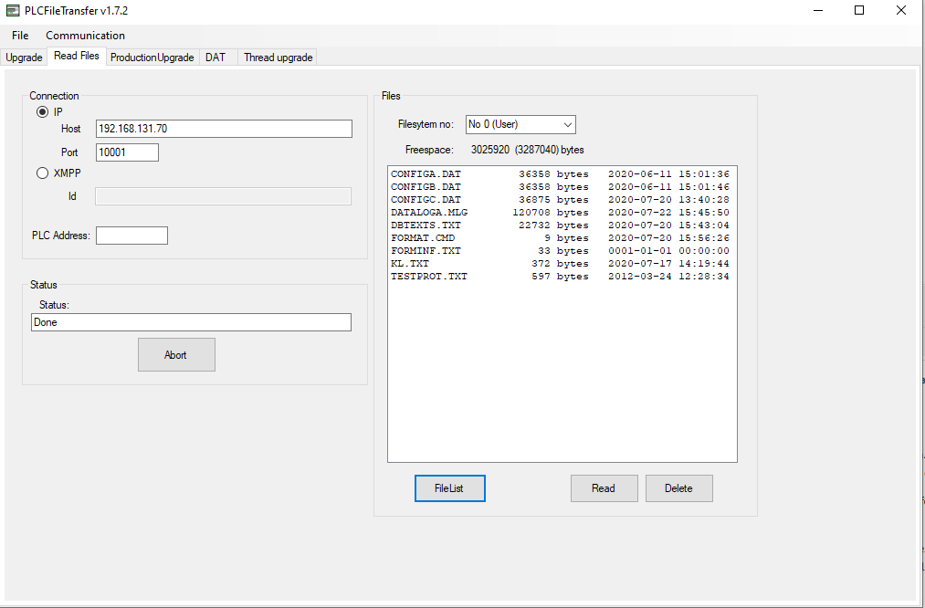 read files page